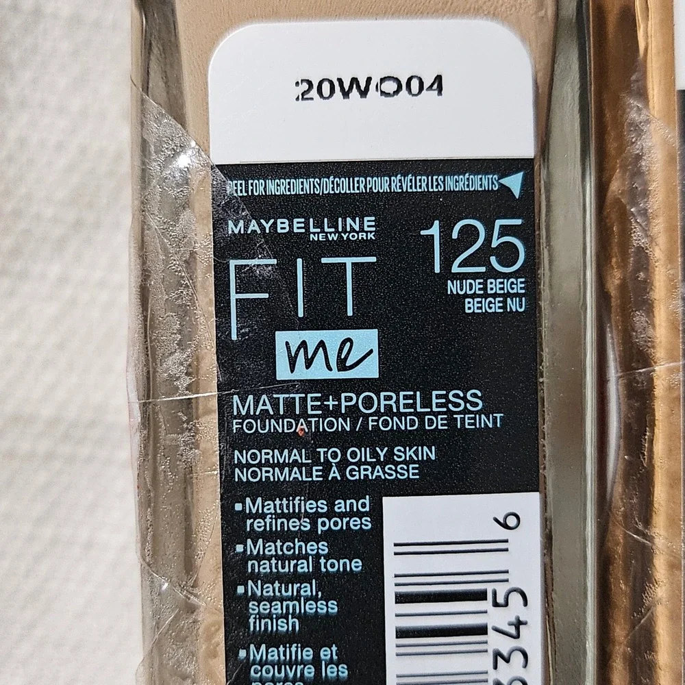 Maybelline Fit Me Matte Poreless Foundation 3 Shades Beige & Toffee lot of‎ 3